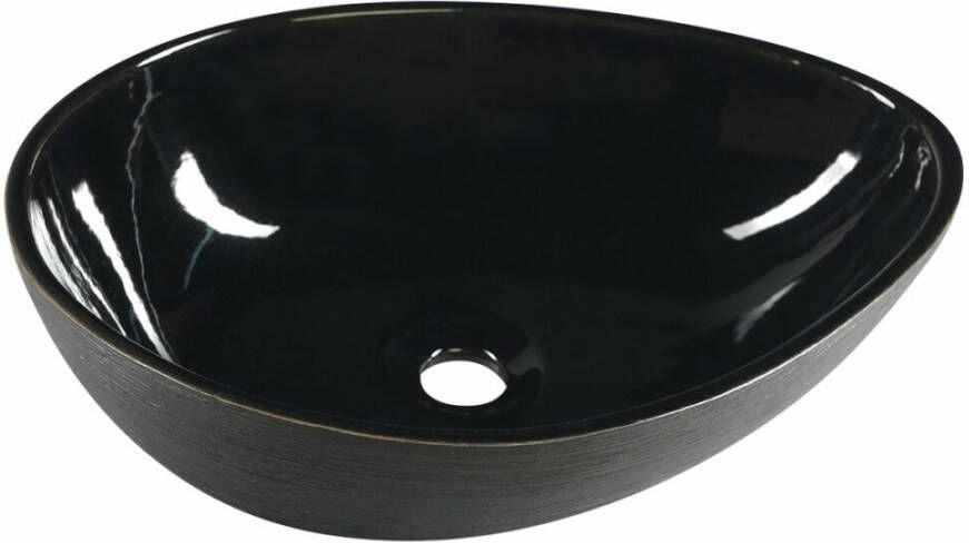 Sapho Priori keramische waskom 51x38 zwart