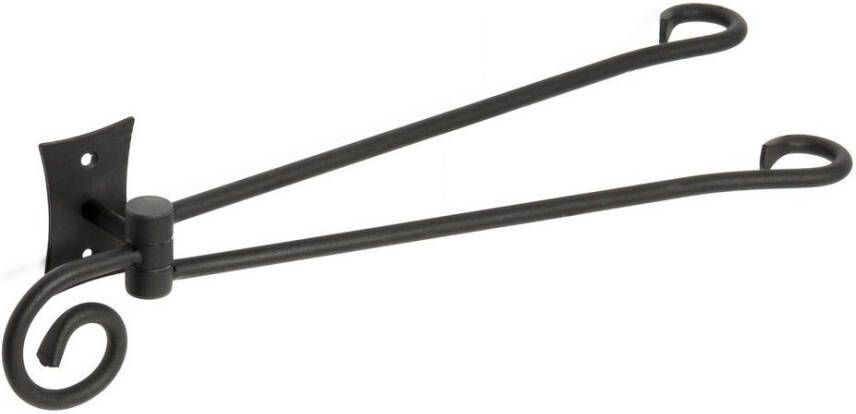 Sapho Dubbele Handdoekhouder Rebecca Draaibaar 36.2 cm Zwart