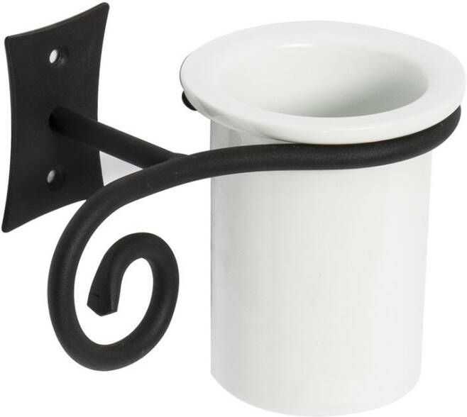 Sapho Bekerhouder Rebecco Hangend 17.1x12 cm Zwart Wit