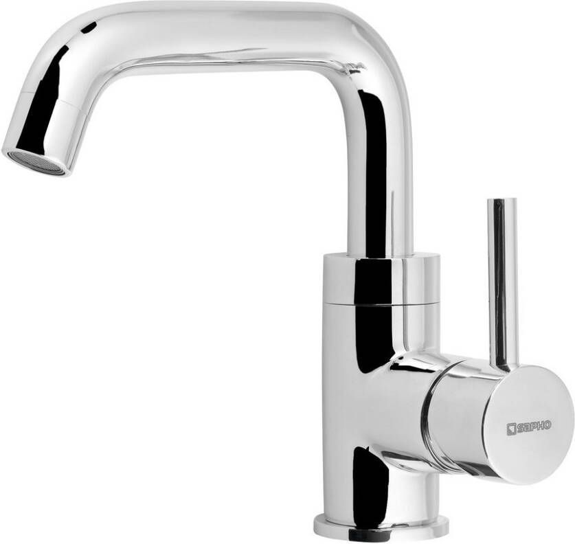 Sapho Wastafelkraan Rhapsody 1-hendel Gebogen Uitloop 14.5 cm Chroom