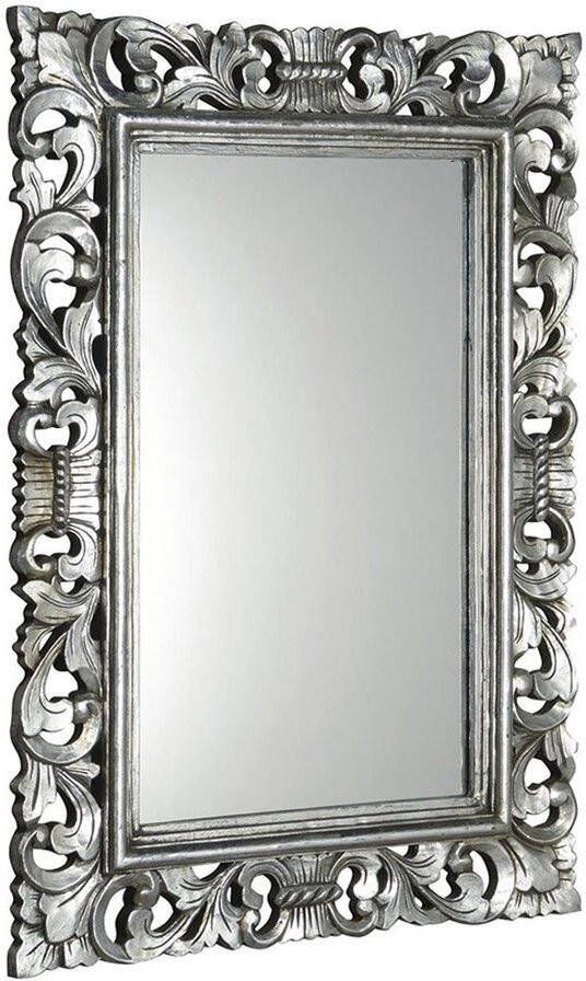 Sapho Scule spiegel met frame 80x120cm zilveren antiek