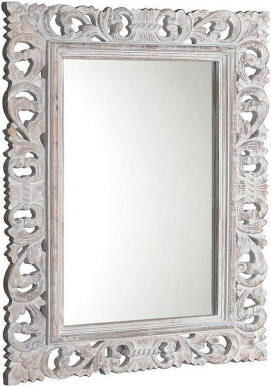 Sapho Scule spiegel op frame 70x100cm wit