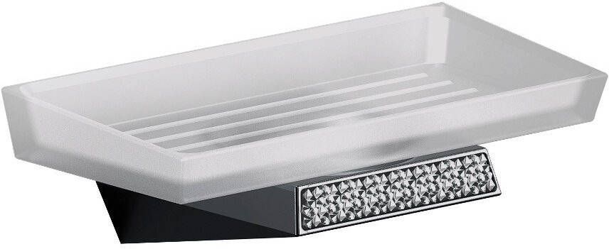 Sapho Zeephouder Soul Crystal Hangend 16.9x5.8 cm Chroom Melkglas