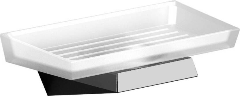 Sapho Zeephouder Soul Hangend 16.9x5.8 cm Chroom Melkglas