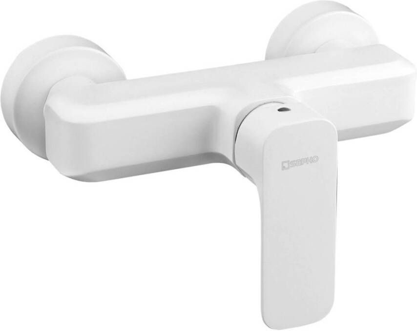 Sapho Opbouw Douchekraan Spy Mengkraan 1-hendel 19.5 cm Mat Wit