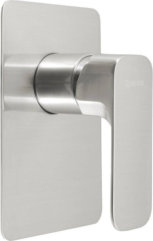 Sapho Spy inbouw douchemengkraan 1-weg 10x15cm geborsteld nikkel