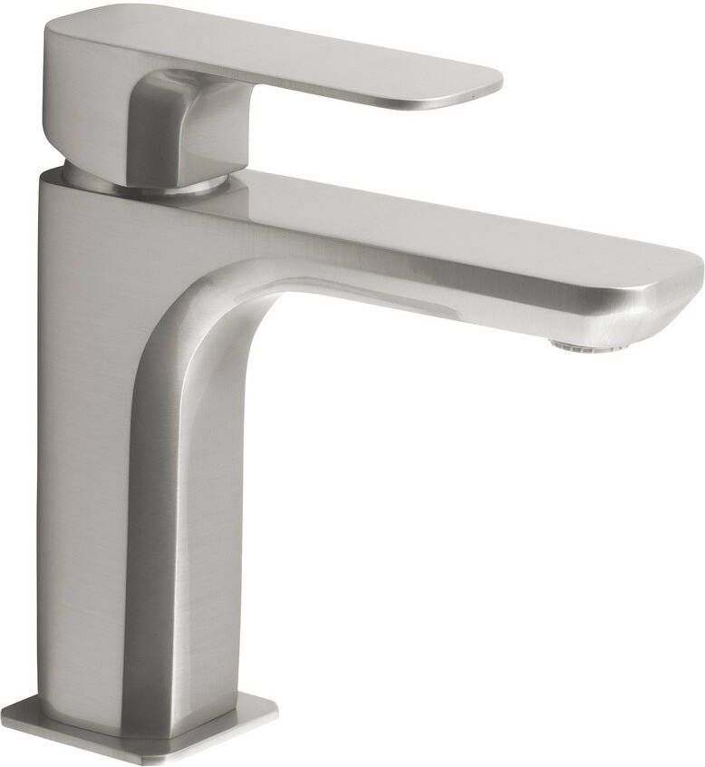 Sapho Wastafelmengkraan Spy 1-hendel Recht 16.7 cm Geborsteld Nikkel