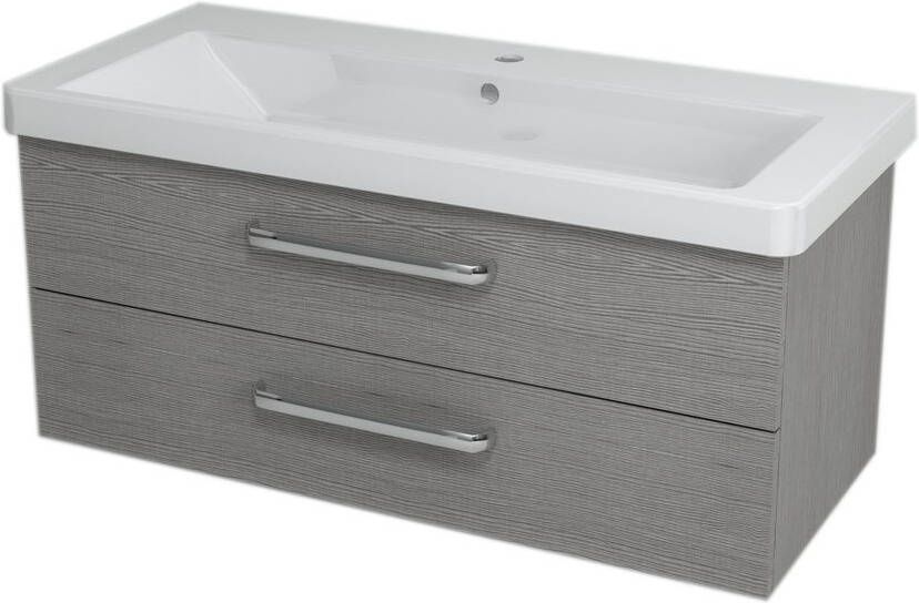 Sapho Theia hori Badkamermeubel keramiek 101 cm grijs