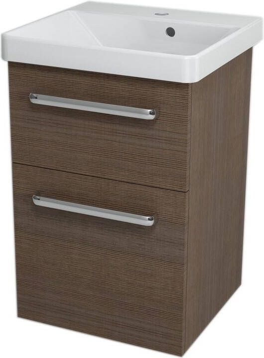 Sapho Theia Hori Badkamermeubel keramiek 46 cm donker bruin