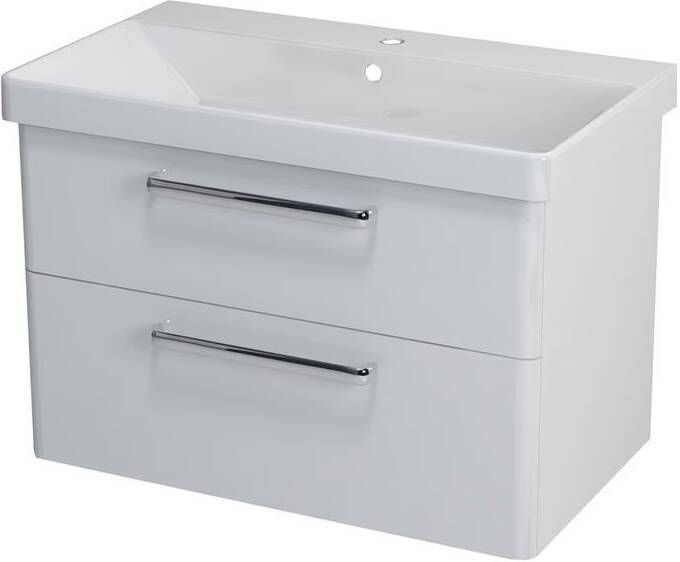 Sapho Theia Badkamermeubel 2 laden 76 4x50x44 2cm wit