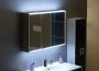 Sapho Tobi spiegelkast met LED verlichting 100x71 cm Wit - Thumbnail 1