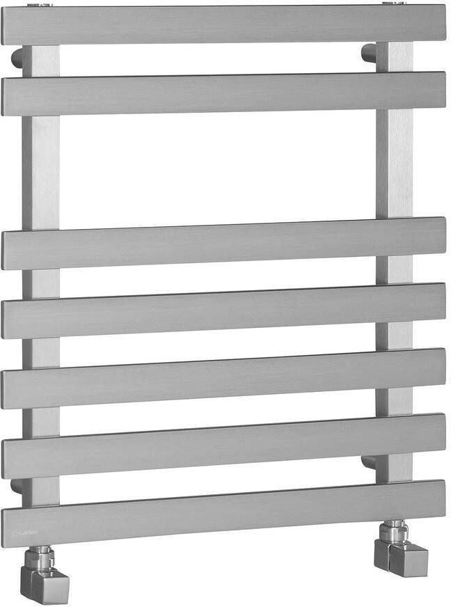 Sapho Handdoekradiator Truva Recht 50x54.5 cm Geborsteld RVS