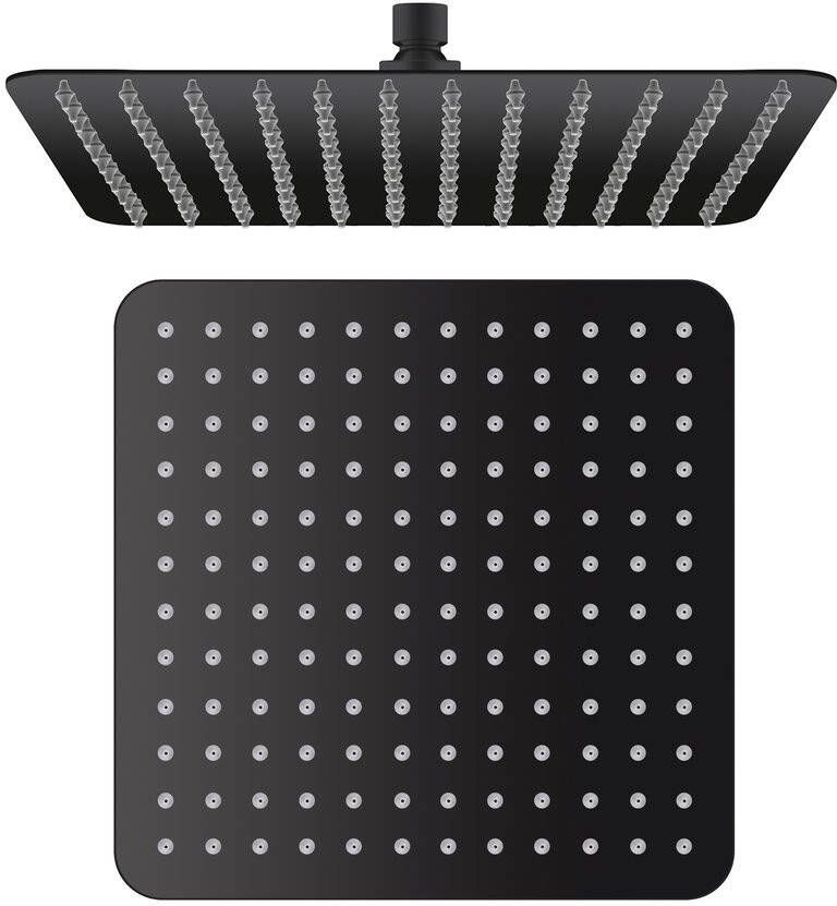 Sapho vierkante douchekop 30x30cm mat zwart