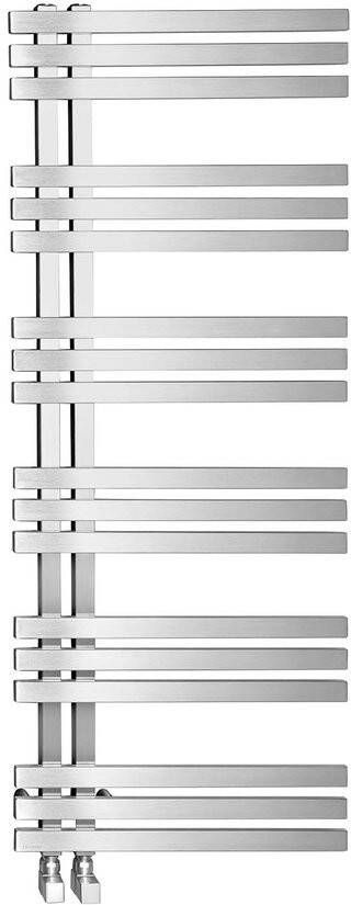 Sapho Designradiator Vista Recht 50x119 cm 307W Geborsteld RVS