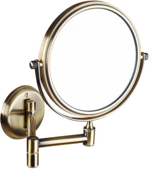 Sapho Make-up Scheerspiegel Wandmontage Rond 15 cm Brons