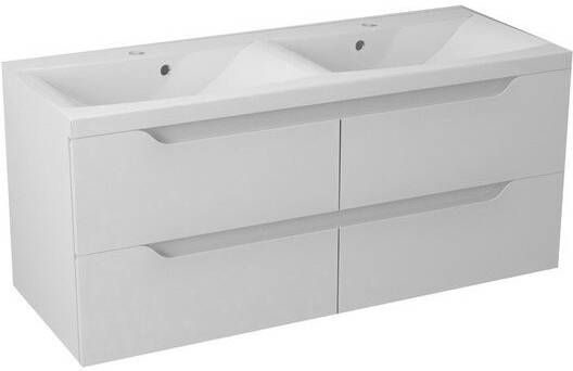 Sapho Wave II Badkamermeubel marmer MDF 120 cm wit