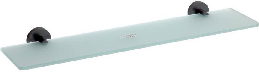 Sapho Glazen Planchet X-Round 60x5.5 cm Mat Zwart