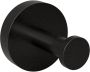 Sapho X-Round handdoekhaak mat zwart rond recht - Thumbnail 1