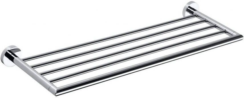 Sapho X-Round Handdoekhouder met opbergrek (L) 650mm chroom