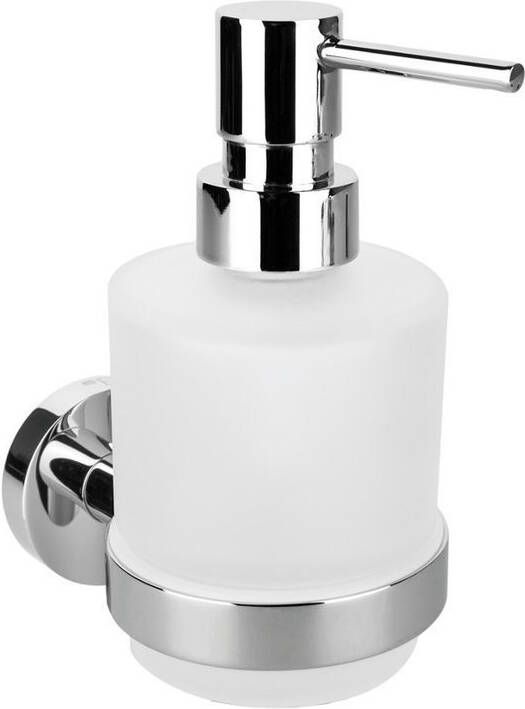 Sapho Zeepdispenser X-Round Hangend 150 ML Chroom Melkglas