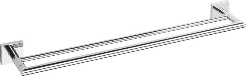 Sapho Dubbele Handdoekhouder X-Square Hangend 65x5.5 cm Chroom