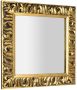 Sapho Zeegras spiegel met houten lijst 90x90 goud - Thumbnail 1