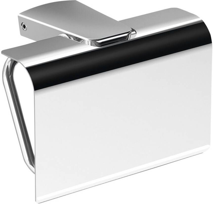 Sapho Toiletrolhouder Zen Chrom 13.6x9.9 cm met Klep Chroom