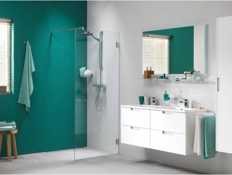 Sealskin I AM walk in type A3 (divider) 1000 mm 8 mm helder veiligheidsglas + antikalk chroom zilver hoogglans - Foto 2