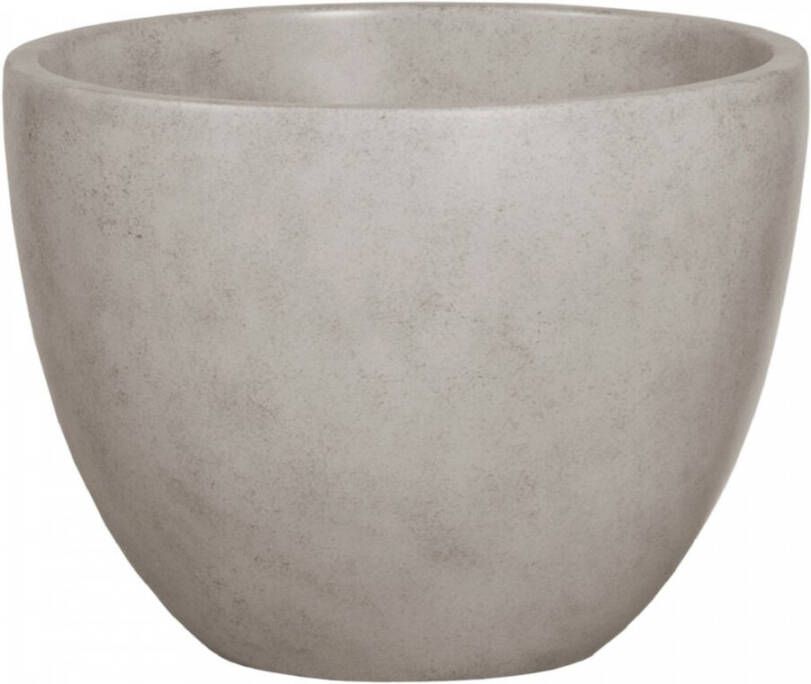 Brauer Concrete Waskom opbouw 36x36x28cm zonder overloop rond beton 8034 - Foto 2