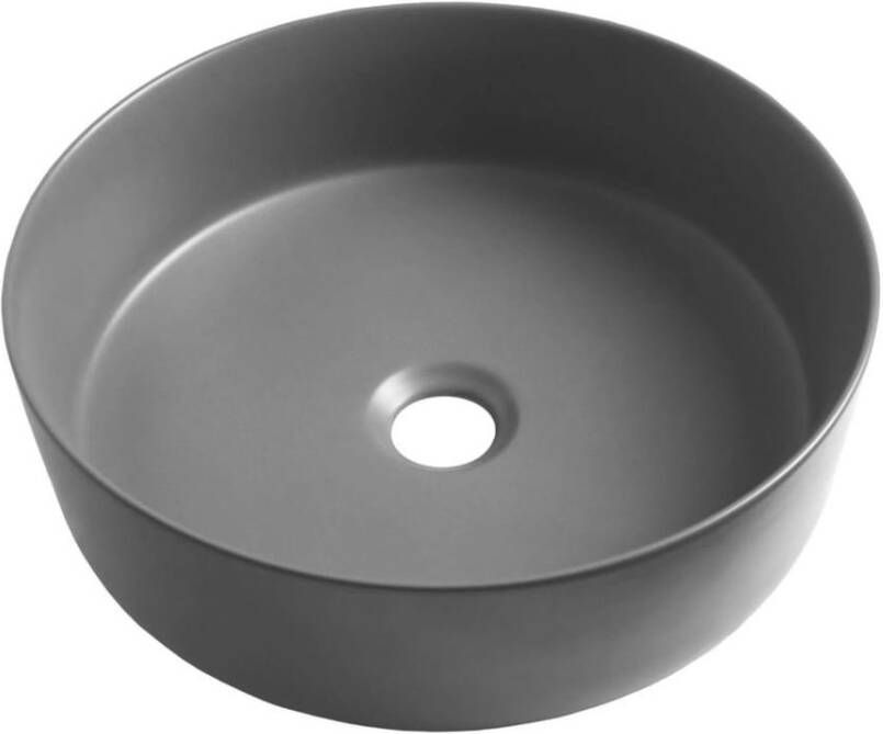 Sanitop Opbouw Waskom Ceramento 36x12 cm keramiek Mat Grijs
