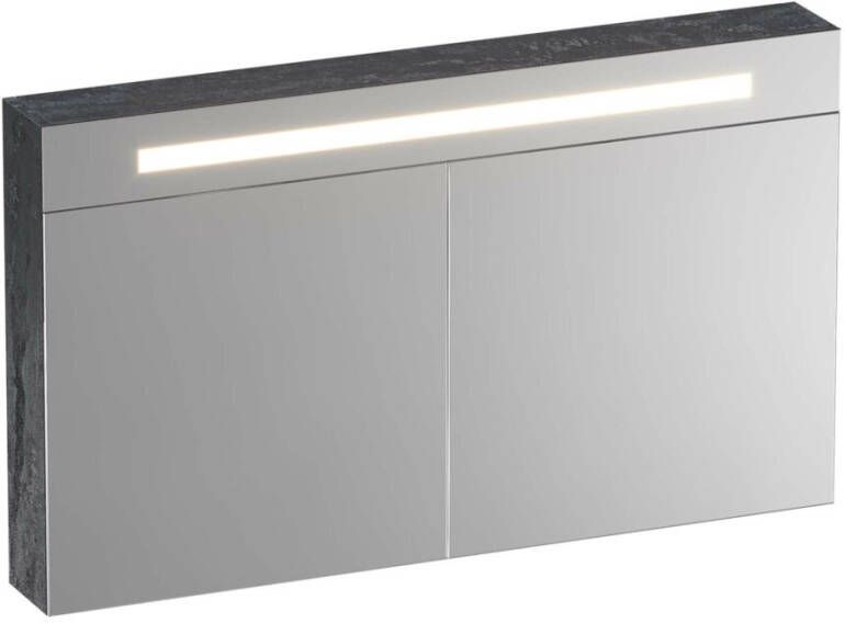 IChoice Double Face spiegelkast 120x70cm LED verlichting boven Metal