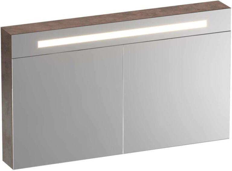 IChoice Double Face spiegelkast 120x70cm LED verlichting boven Rusty
