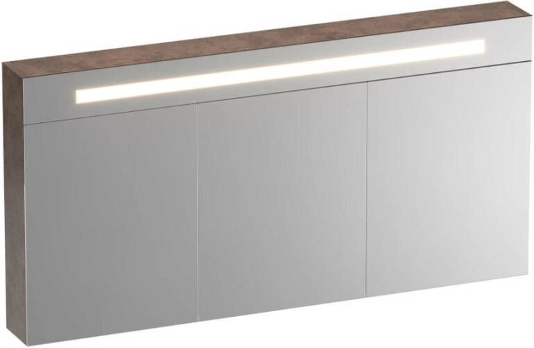 IChoice Double Face spiegelkast 140x70cm LED verlichting boven Rusty
