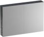 IChoice Dual spiegelkast 100x70cm indirecte LED verlichting binnen onder Metal - Thumbnail 1