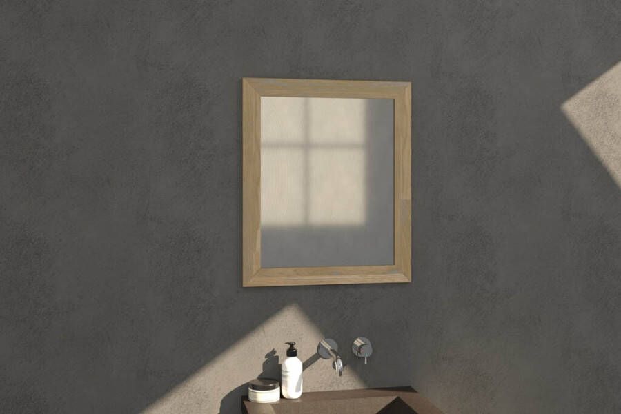 IChoice Natural Wood spiegel 60x70cm frame massief eiken grey oak