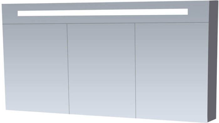 Tapo New Future spiegelkast Grijs 140cm dubbelzijdige spiegels verlichting & stopcontact