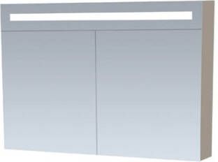 Tapo New Future spiegelkast Taupe 100cm dubbelzijdige spiegels, verlichting, & stopcontact online kopen