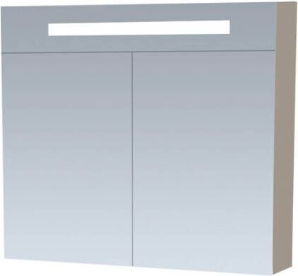 Topa New Future spiegelkast Taupe 80cm dubbelzijdige spiegels verlichting & stopcontact
