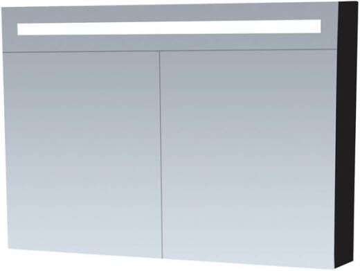 Tapo New Future spiegelkast Zwart 100cm dubbelzijdige spiegels verlichting & stopcontact