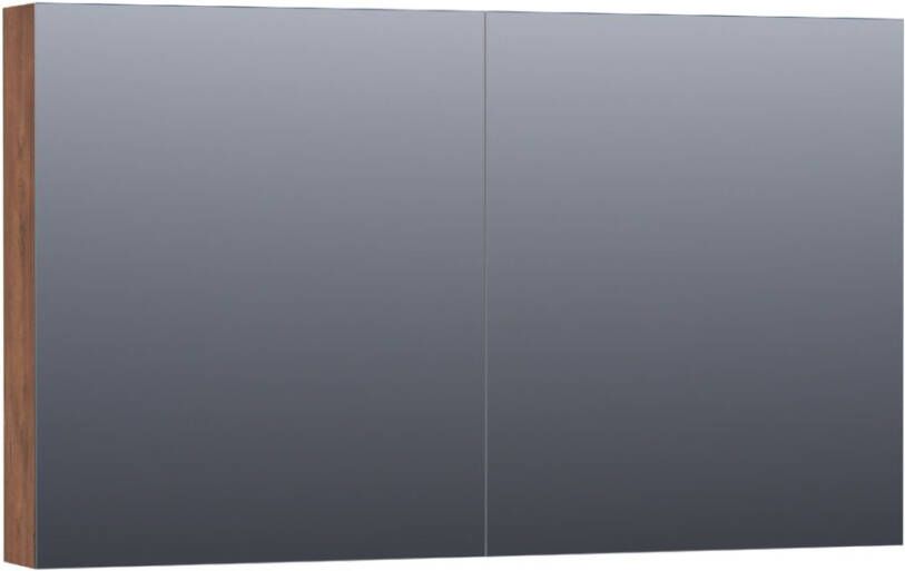 BRAUER Plain Spiegelkast 120x70x15cm 2 links rechtsdraaiende spiegeldeuren MFC viking shield SK-PL120VS