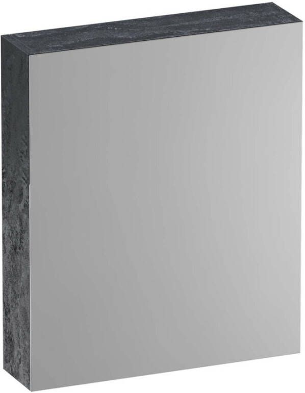 IChoice Plain spiegelkast 60x70cm Metal Rechtsdraaiend