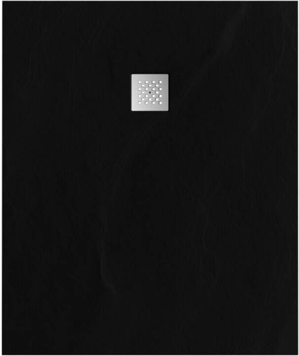 Topa Relievo Crag douchebak 100x120 cm mat zwart
