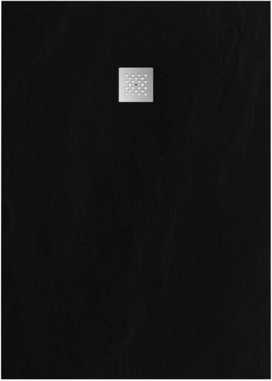 Tapo Relievo Crag douchebak 100x140 cm mat zwart
