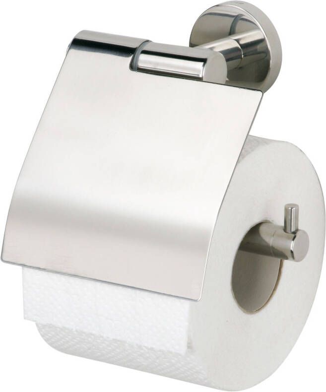 Tiger Boston toiletrolhouder inclusief klep geborsteld RVS