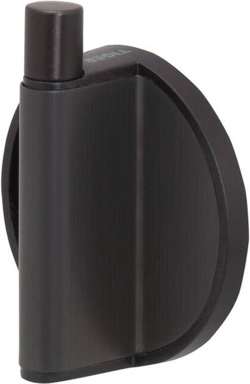 Tiger Tune haak 6 5 x 5 4 x 2 5 cm geborsteld zwart metaal zwart