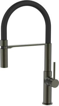 GO by Van Marcke keukenkraan 45cm opbouw mengkraan draaibaar messing gunmetal 22720-393QS