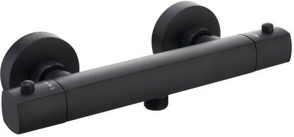 GO by Van Marcke douchekraan 26.6cm opbouw thermostatisch messing zwart mat LH3100YB