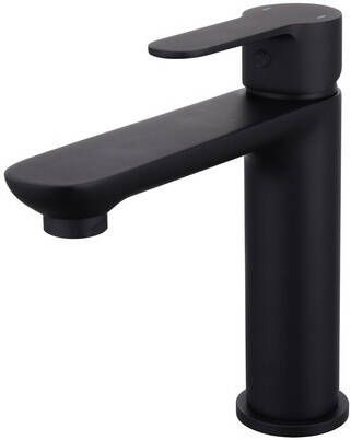 GO by Van Marcke wastafelkraan 18cm opbouw mengkraan messing zwart mat 8192-30 MB