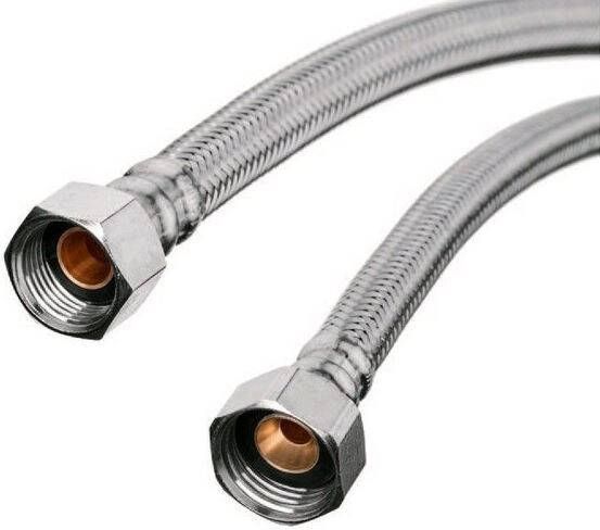 GO by Van Marcke aanvoerflexibel water 1 2F moer x 1 2F moer 50 cm inox Ø13 B06060