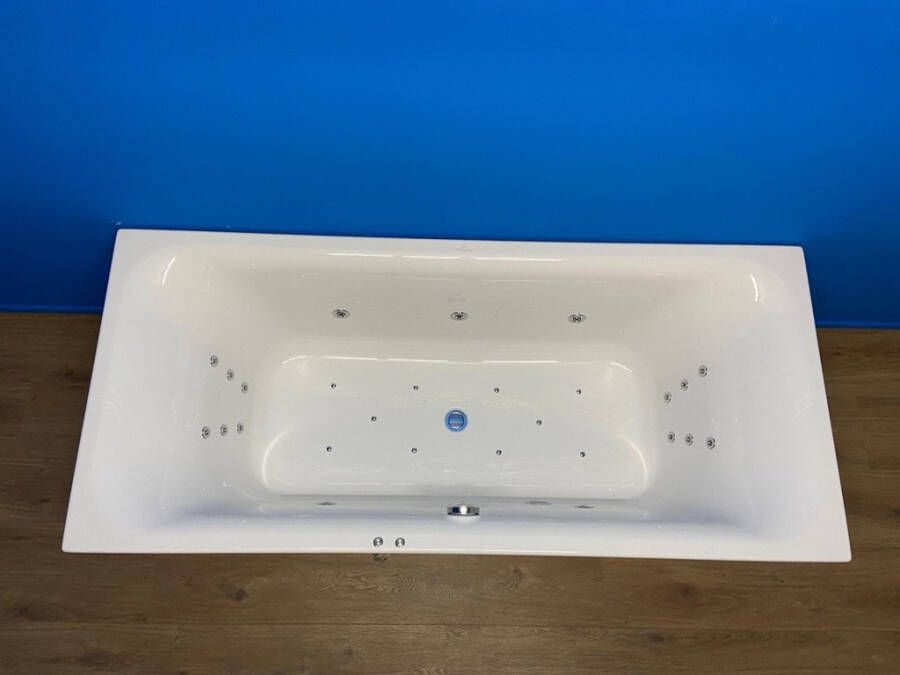 Villeroy & Boch O.Novo bubbelbad met elektrisch WP3 systeem 180x80 wit